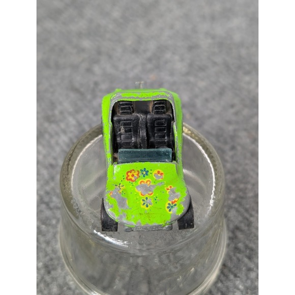 VINTAGE Hot Wheels Redline 1969 Green Dune Daddy w/ Flowers - Picture 3 of 6